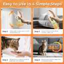 Cat Deterrent Spray, Natural Cat Repellent for Urine Marking, Cats Scratch Deterrent & Training Aid Spray to Safe for Furniture & Plants, Indoor & Outdoor Use  5.92 fl oz