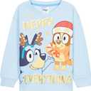 Bluey Ugly Christmas Sweater Kids, Toddlers Crew Neck Long Sleeve Christmas Sweatshirt Sweater Pullover, Gifts for Girls (2-3T)