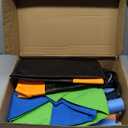 PACEARTH 40 Inch Saucer Tree Swing Flying 900lb Weight Capacity 2 Added Hanging Straps Adjustable Multi-Strand Ropes Colorful Safe and Durable Swing Seat for Children