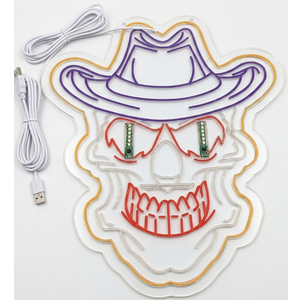 LED Light Ghost Face