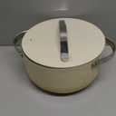 Caraway Dutch Oven Pot with Lid (6.5 qt, 10.5") - Non-Stick Ceramic Coating - Free From Forever Chemicals - Oven Safe & Stovetop Agnostic - Cream