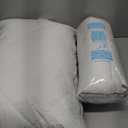 puredown Natural Goose Down Feather Pillows for Sleeping Oval Gusseted Feather Down Pillow 100% Cotton Pillow Cover with Leaf Quilting Standard Set of 2