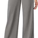 IUGA Bootcut Yoga Pants with Pockets for Women High Waisted Workout Pants Women Flare Yoga Pants Tummy Control (Gray, L)
