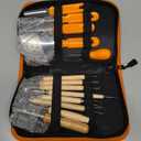 Halloween Pumpkin Carving Tools,Jack-O-Lanterns 13 Piece Professional pumpkin cutting carving supplies tools Kit stainless steel lengthening and thickening with Handbag (White)