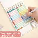 2 x icceemee Tear-Off Meal Planner & Grocery List Pad - 54 Sheets with Bonus Stickers for Refrigerator or Wall (Ideal for Homemakers & Weight Management) (White)