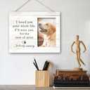 SRADMO Pet Memory Picture Frame - 108 inch Wooden Tabletop Photo Frame for Pet Owners, Memorial Gift for Loss of Dog or Cat