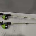 Shakespeare Pitchin Stik Spincast Reel and 2'6" Fishing Rod Combo, 1-Piece Solid Glass Fishing Rod and Size 6 Reel, Pre-Spooled with 6lb Fishing Line, One Size