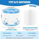 Type VI Hot Tub Filters Cartridge, 16 Pack Spa Filters Swimming Pool Pump Filter Compatible with Best-wayy, Efficient Filtration & Keep The Water Clean