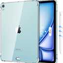 MoKo Clear for iPad Air 11 (M4 2026/M3 2025/M2 2024) iPad Air 4 & 5 10.9 Inch (2020/2022) Case, Case with Four Soft TPU Reinforced Corner,Soft TPU Bumper Transparent Back Cover, Anti-Scratch, Clear