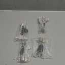 4 Pcs Cane Tips for Ice Retractable 5 Prong Hiking Attachment Replacement Grip Crutches Accessories Crutch Tips Accessories Cane Ice Attachments for Walking Sticks, Trekking Pole, Crutch (White)