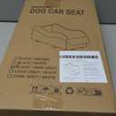 Portable Small Dog Seat for Car, Luxury Center Console Dog Car Seat Booster with Safety Tethers, Anti-Collapse Pet Travel Carseat for SUV, Truck (Black/Grey) (Black/Dark Gery)