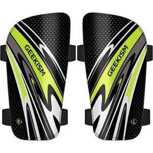 Soccer Shin Guards for Youth Kids Toddler - Soccer Shin Pads for Teens & Men, Protective Football Gear for 3-16 Years Boys Girls & Adult, World Cup Lightweight Soccer Equipment