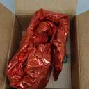 VITODALA Red Inflatable Mirror Ball 19.7in, Reusable Big Balls Decor Shiny, PVC Large Event Decoration Disco Bubble for Holiday, Party, Wedding - Without Air Pump (1 Piece, 1.64ft) (1pcs-0.5m)