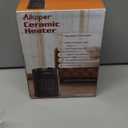 Space Heater, 1500W Electric Heaters Indoor Portable with Thermostat, PTC Fast Heating Ceramic Room Small Heater with Heating and Fan Modes for Bedroom, Office and Indoor Use (10IN)