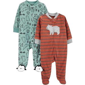 Simple Joys by Carter's Baby Boys' 2-Pack Fleece Footed Sleep and Play (3-6 Months)