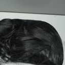 karlery Women and Men Long Wave Black Wig Halloween Costume Wig Anime Cosplay Wig