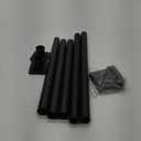 Matte Black Shower Curtain Rod 31-79 inches with Holders, Stainless Steel Shower Rod & Tension Rod, Adjustable Tension Shower Curtain Rod for Bathroom, Windows, Closet