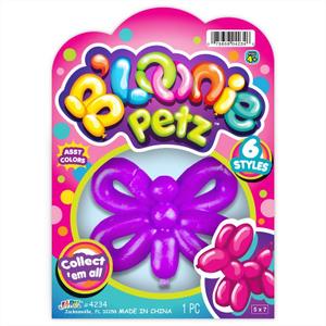 JA-RU Stretchy Balloon Dog Toy (2 Units Assorted) Irresistible Squish Super Stretchy & Twisty Toys for Kids. Animal Squeeze Party Favor. Sensory Stress Relief Fidget Easter Basket Stuffers. (Red Butterfly)