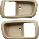 Lcyolada Front Driver & Passenger Interior Door Handle Trim Bezels for Toyota Tundra 2000-2006, Replaces 91343, 69278-0C010-E0, 91342, 69277-0C010-E0,Beige