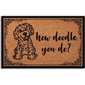 How Doodle You Do Low Profile Door Mat for Front Door Inside Door Mats for Home Entrance, Inside Front Doormat 30"X18"