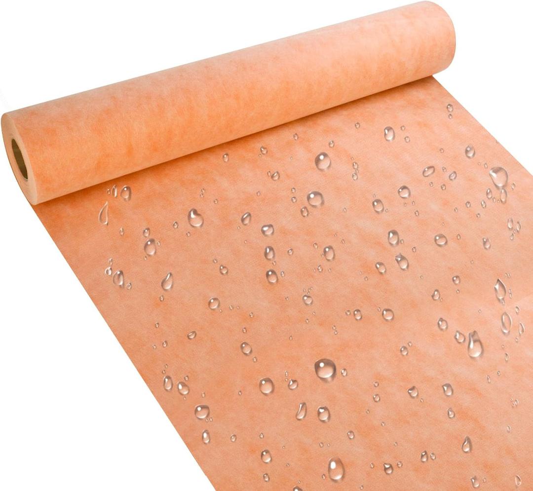 Waterproof Membrane Band for Shower, Tile Waterproofing Membrane Underlayment for Shower Wall Tile Floor Bathroom Kitchen Sauna Steam Room, 3.3Ft x 98.5Ft,323 Sq Ft,23.6 Mil Thick