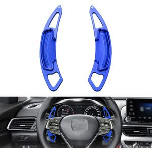 Aluminum Alloy Paddle Shift Steering Wheel Shifter Extension for Honda Accord Odyssey Spirior Civic CR-V UR-V Hybird Inspex Insight Crown Road Acura,Blue