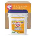 Arm & Hammer Powder Laundry Detergent, Professional Soap for Washing Clothes, 290 Loads, Free and Clear, Bulk 18lb Pail