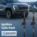 ECCPP Ignition Coil Coils&iridium Spark Plugs UF756 for Volvo XC60 2015-2020, XC90 2016-2020, S60 2015-2020, XC40 2019-2020, S80 2016, S90 2017-2020, V60, V90, XC70, 2.0L set of 4
