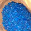 GASPRO 20 lbs Fire Glass for Propane Fire Pit, 1/2-Inch Decorative Fireplace Glass Rocks for Fire Pit Table, Turquoise