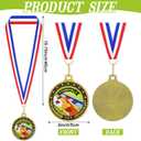 Award Medals Bulk with Neck Ribbon 2 Inch Sport Medal Trophy Gold Sliver Bronze Medal Award for Team Tournaments Prize Participation Competitions Match Party Favors