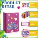 2 x MotiMind 24 Pack Hawaii Birthday Party Gift Bags with Stickers 6 Colorful Designs Luau Paper Goodie Bags for Cartoon Party Favors Tropical Summer Beach Theme Parties Gift Candy Wrapping