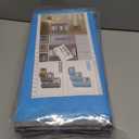 WFK handbag 4-piece set, foldable thick fabric storage bag, used for organizing bedrooms, wardrobes, and wardrobes; Can store clothes, blankets, plush toys, blue