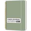 OYEMATE Hardcover Journal  Lined Spiral Notebook for Writing, Journaling, and Note Taking  140 Pages, A5 Size(5.7" x 7.9"), Elegant Gift for Students, Writers, and Professionals