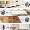 Anti Cat Scratch Furniture Protector, Extra Large Size 157x17.5 Inch Transparent PVC Couch Protector from Cat Claws, Heavy Duty, Easy to Apply Protect Sofa Corners, Doors, Walls