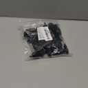 Esatto Pour and Seal, Plastic Bottle Pourers With Built In Lid  Easy and Precise Pouring, Lid for Storing and Healthy Practices, Professional Bar Tool, Pack of 12 Pieces Wine Stopper Pourer (Black)