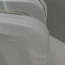 IRIS USA 32 Qt Stackable Plastic Storage Bins with Lids, 4 Pack - BPA-Free, Made in USA - See-Through Organizing Solution, Latches, Durable Nestable Containers, Secure Pull Handle - Clear