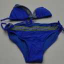 BMJL Womens Bikini Sets Triangle Sexy Swimsuit Color Block String Two Piece Bathing Suit 2025 (XL, Royal Blue)
