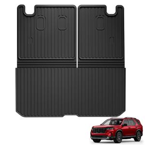 Floor Mats & Cargo Liner Fit for Honda Civic Sedan 2012 2013 2014 2015: AOMSAZTO All Weather TPE Rubber Floor Liners Cargo Mat for Civic Sedan 4 Door Model (Not Coupe), Black