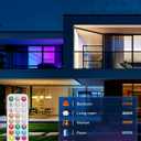 LED Recessed Lighting 6 Inch, 12 Pack Color Changing Retrofit Can Lights Dimmable with Remote Control, Baffle Trim, 13W 1300LM, 5CCT 2700K/3000K/3500K/4500K/6000K Selectable, Damp Rated ETL