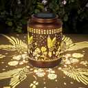 Hummingbird Solar Lantern Outdoor Hummingbird Decor Garden Decor Waterproof Decor Light Hanging Solar Lights Yard Decor, Christmas Gifts, Gifts for Women, Gifts for Mom, Gifts for Grandma