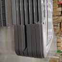 Amazon Basics Plastic Storage Containers with Secure Latching Lids, Stackable Organization Bins, Clear/Grey, 32 Quart, Set of 6