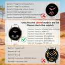 18mm Slim Leather Band Quick Release Compatible with Garmin Venu 3S 41mm/Venu 4 41mm/Venu 2S/Vivoactive 4S/Vivomove 3S/Forerunner 255S/Forerunner 265S (Beige/Rose Gold)