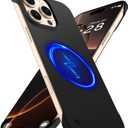 Magnetic Slim Case Fit for iPhone 16 Pro Max Phone Case 6.9"(2024) Ultra-Thin Lightweight Durable Frameless Matte Hard for MagSafe Cover Case with Pull Ring Shockproof Non Slip Rope-Black