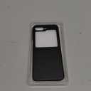 Caka for Samsung Galaxy Z Flip 6 /Z Flip 5 Case [Wireless Charging Compatible][Hinge Protection] [Screen Protector] Women Men Shockproof Protection Phone Cover - Privacy Black