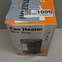 Portable Ceramic Space Heater w/Thermostat, 1500W Indoor Electric Mini Heater Fan with Overheat & Tip-Over Protection, PTC Ceramic Fast Safety Heat for Office Room Dorm Desk