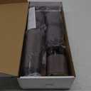 Homemory Gray Flickering Flameless Candles, Battery Operated Acrylic LED Pillar Candles with Remote Control and Timer, Halloween Decor, Set of 5