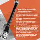938-137 Front Complete Drive Shaft Prop Shaft Driveshaft Assembly Compatible with 2007 2008 2009 2010 Jeep Commander, 2007-2010 Grand Cherokee, Automatic Transmission, Replace OE 52853431AA