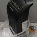 Comfort Zone 18" Tower Space Heater with 3D Flame, 1500W/900W, 60 Oscillation, Thermostat, Remote Control, 24H Timer, Overheat & Tip-Over Protection, Portable Electric Heater for Indoor Use