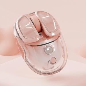 SEUNKWANG EWEADN Q9 Wireless Clear Mouse Dual Mode Bluetooth & 2.4G USB Computer Mouse with RGB Lighting, Silent Clicks, Multi-Device Compatibility for Laptop, PC, MacBook, iPad Cute Mouses-Gradient