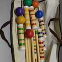 ropoda Six-Player Croquet Set with Wooden Mallets, Colored Balls, Sturdy Carrying Bag for Adults &Kids, Perfect for Lawn,Backyard,Park and More